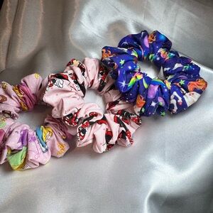 Vibrant Kids Scrunchies Set minie princes and unicorns